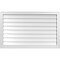 Ekena Millwork Vertical Surface Mount PVC Gable Vnt: Non-Functional, w/2"W x 1-1/2"H, Brickmould Frame, 42"W x 26"H GVPVE42X2602SN - alternate 1